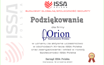 Specjalne podziękowanie Zarządu ISSA